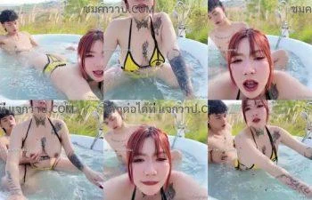 Onlyfans น้องไอรินหุ่นสะบึมขาวอึ๋มลงอ่างกลางแจ้งกับแฟน irenkampong1