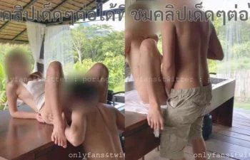 Onlyfans น้องแจง poringgg12 ดูดนมเขี่ยหีโม๊กเย็ดโต๊ะป่า