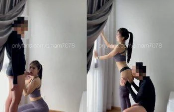 Onlyfans น้องแอมนมโตเย็ดคาชุดรัดรูปขย่มควยแตกนอกเต็มตัว amam7078