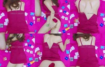 risahub สาวชุดแดงถือกุหลาบยืนยั่วแล้วโดนเย็ดหีสด