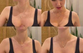 Onlyfans kaybaby1 บลอนด์นมใหญ่เสื้อกล้ามดำบีบนม