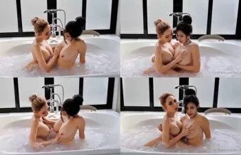 สองสาวแช่อ่างน้ำจับนมเล่นหี aoy_jimiko