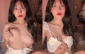 OnlyFans valniecoolkid ชุดขาว โชว์หีและนมเสียว