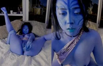 kirukonawa สาวอวตารตัวฟ้า Onlyfans เล่นดิลโด้หี