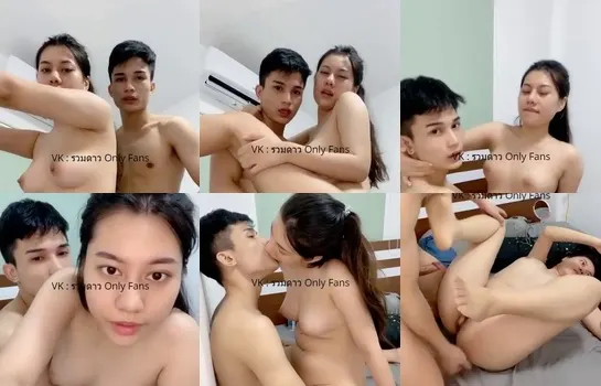 คลิปโป๊ไทย คู่รักวัยรุ่นเย็ดสดขย่มควยใหญ่หีแดงน้ำกระฉูด