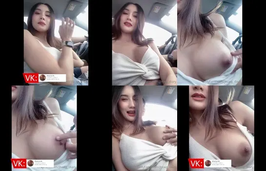 คลิปหลุด Onlyfans jbswg_diary น้องเจลลี่เสื้อขาวในรถยั่ว