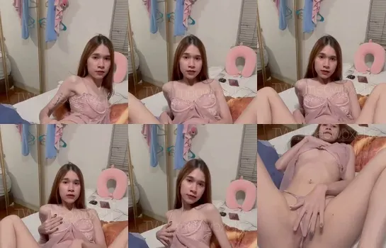 คลิปหลุด Onlyfans สาวชุดชั้นในชมพูนอนแหวกขายั่วกล้อง
